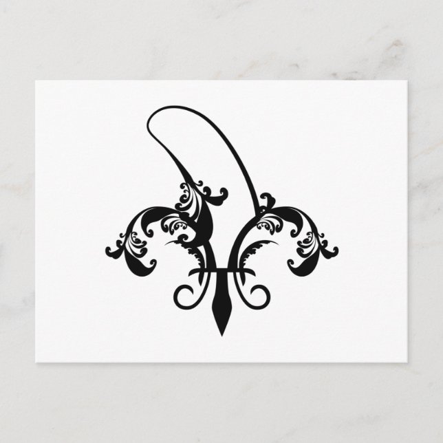 banana fleur de lis postcard (Front)