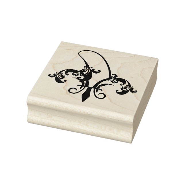 banana fleur de lis rubber stamp (Stamp)