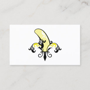banana flourish punch card