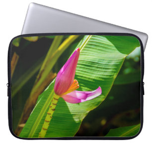 Banana Flower, Limahuli Gardens, Kauai Wetsuit Laptop Sleeve