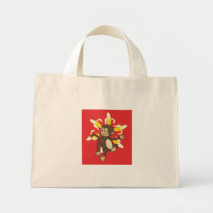 Banana Flower Monkey Floral Bag
