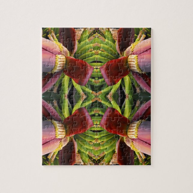 Banana Flower Pattern Jigsaw Puzzle (Vertical)