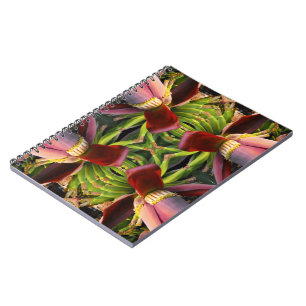 Banana Flower Pattern Notebook