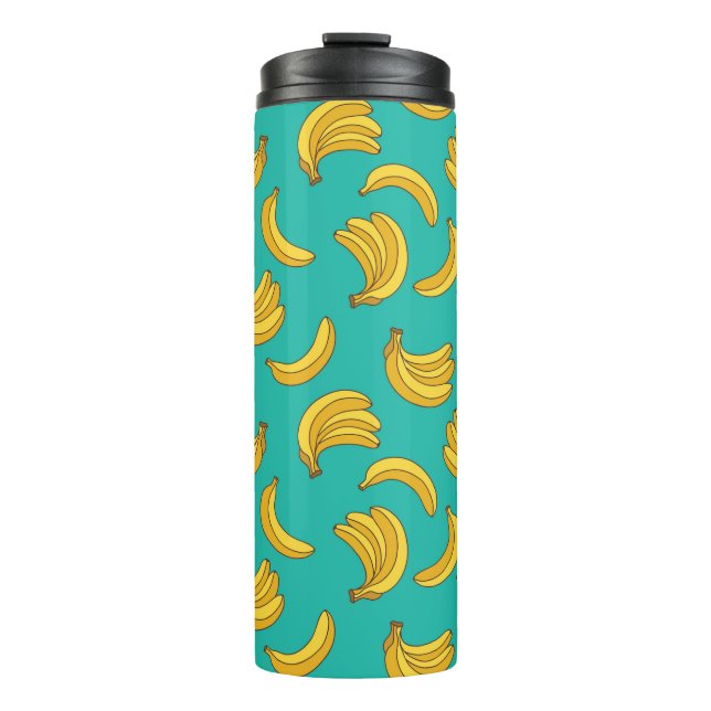 Banana Fruit Fun Pattern Thermal Tumbler (Front)