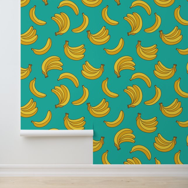 Banana Fruit Fun Pattern Wallpaper (Application)