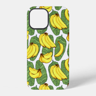 Banana Fruit Leaves Tropical Pattern iPhone 12 Case