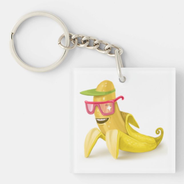 banana funky key chain (Front)
