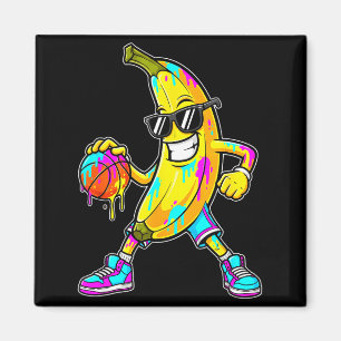 Banana Funny Basketball Drip Kids Youth Boys Girls Magnet