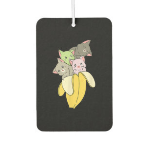 Banana Funny Cat Cute Kitten Gift Air Freshener
