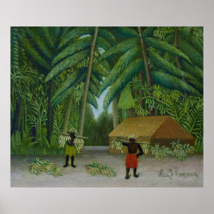Banana Harvest, Famous Painting Poster