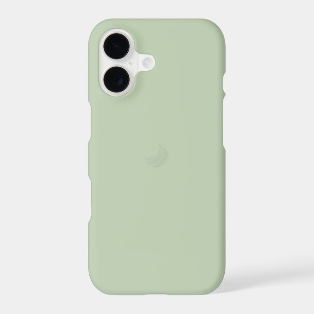 BANANA iPhone Case Pastel Pistachio Green (Back)