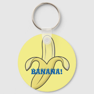 Banana Keyring. Keychain