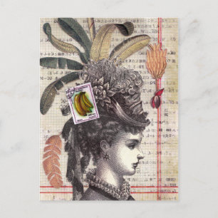 Banana Lady Postcard