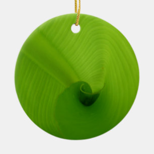 Banana Leaf Ceramic Ornament