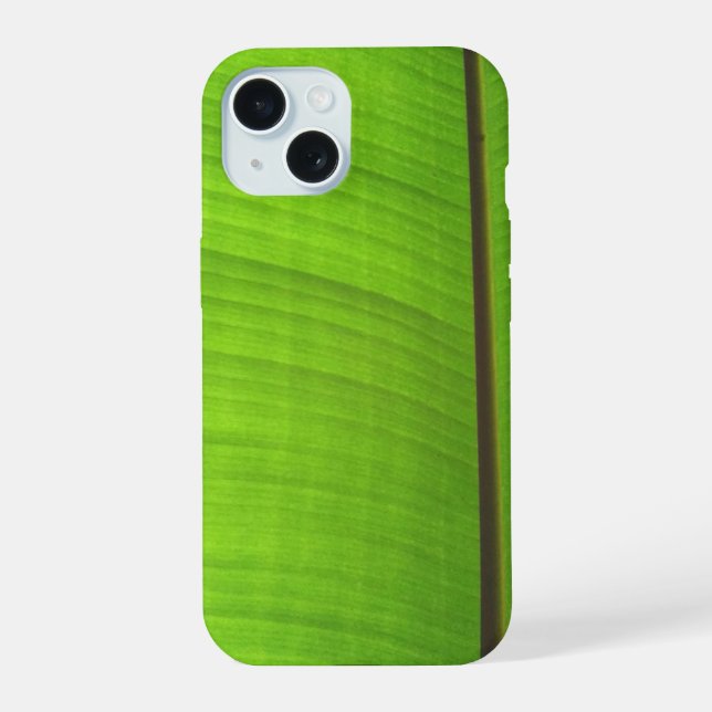 Banana Leaf Close-Up  iPhone 15 Case (Back)