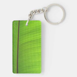 Banana Leaf Close-Up Keychain