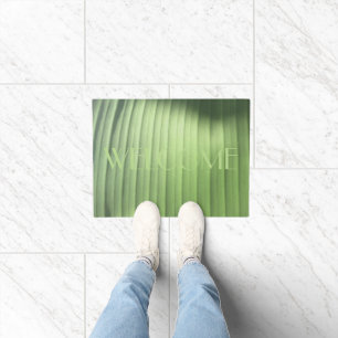 Banana Leaf Closeup Doormat