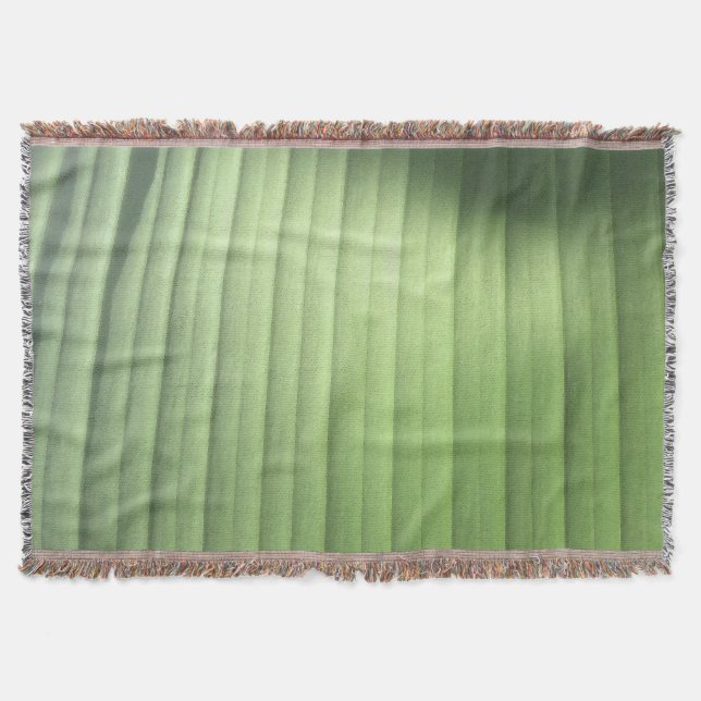Banana Leaf Closeup Throw Blanket (Front)