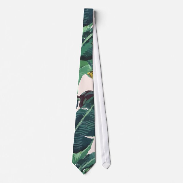 Banana leaf design tie (Front)