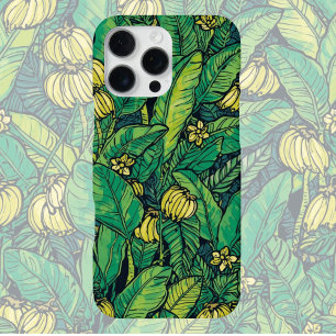 Banana Leaf & Fruit Combo Tropical Jungle iPhone 16 Pro Max Case