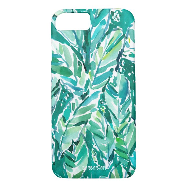 BANANA LEAF JUNGLE Green Tropical Case-Mate iPhone Case (Back)