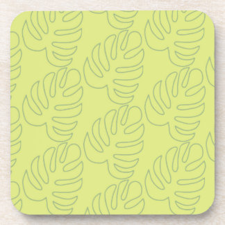 banana leaf pattern  coaster