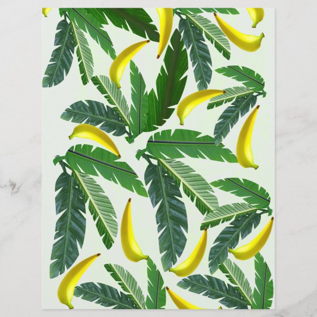Banana Leaf Scrapbook Paper (Front)