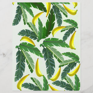 Banana Leaf Scrapbook Paper