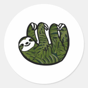 Banana Leaf Sloth Sticker 
