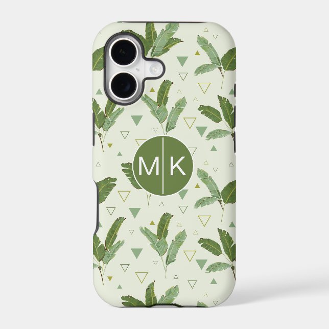 Banana Leaf With Triangles | Monogram (Back)