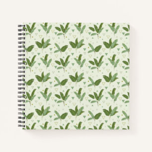 Banana Leaf With Triangles Notebook