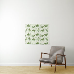 Banana Leaf With Triangles Tapestry