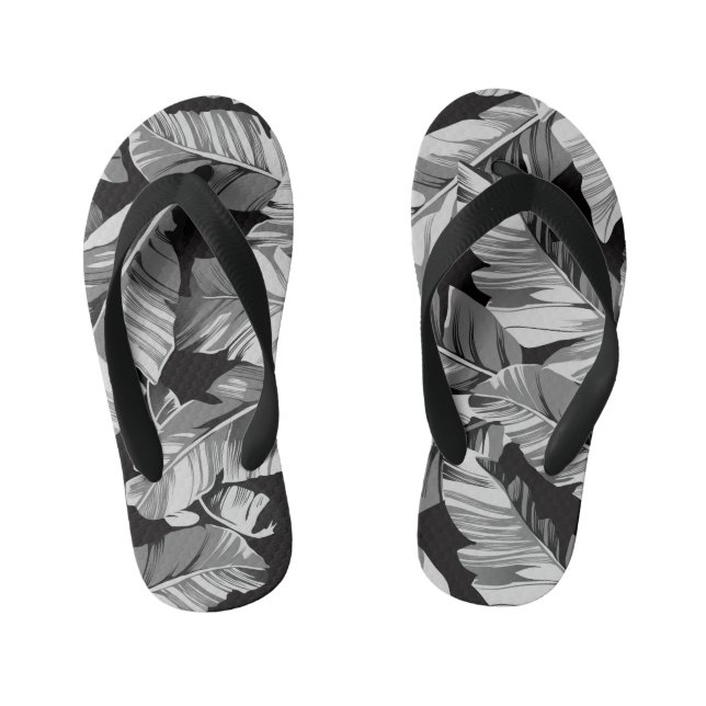 Banana Leaves 3 Kid's Flip Flops (Footbed)