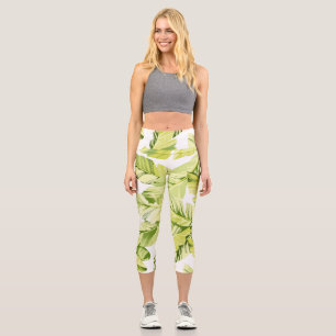 Banana Leaves 4 Capri Leggings