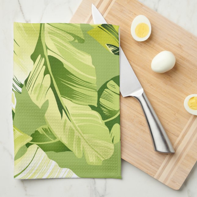 Banana Leaves 5 Kitchen Towel (Quarter Fold)