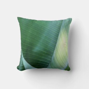 Banana Leaves Abstract 37 Throw Pillow