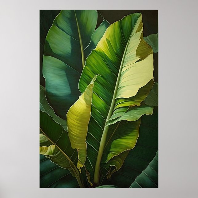 Banana Leaves Art Print Poster (Front)