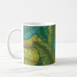 Banana Leaves: Botanic Vintage Hand-Drawn Coffee Mug