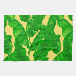 Banana leaves kitchen towel