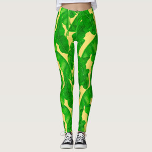 Banana leaves leggings