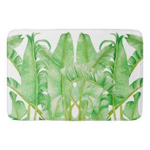Banana Leaves on a Bath Mat