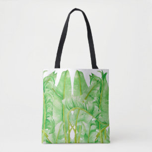 Banana Leaves on a Tote Bag