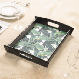 Banana Leaves Palm Tree Tropical Serving Tray