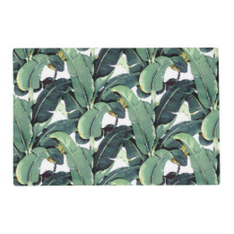 Banana Leaves Palm Tropical Laminated Placemat