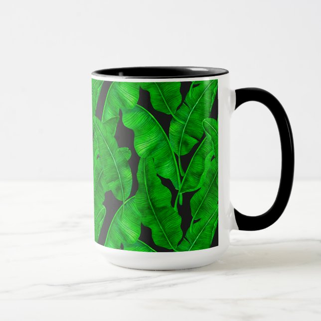 Banana leaves pattern mug (Right)