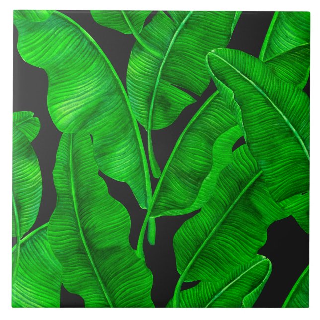 Banana leaves pattern tile (Front)