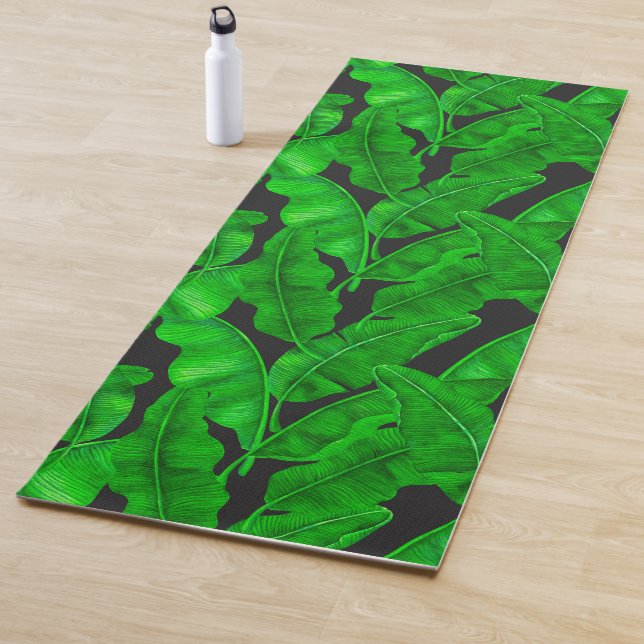 Banana leaves pattern yoga mat (In Situ)