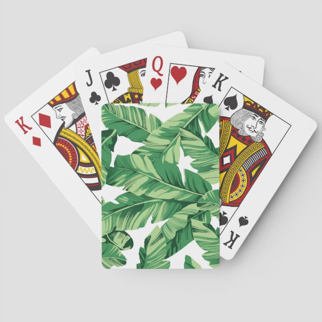 Banana leaves playing cards (Back)
