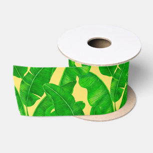 Banana leaves satin ribbon