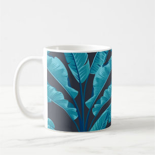Banana Leaves: Vintage Tropical Pattern. Coffee Mug